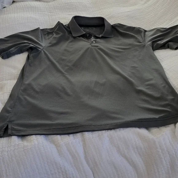 Pebble Beach Performance Men's Gray Short Sleeve Polo Shirt Size L - Picture 3 of 3